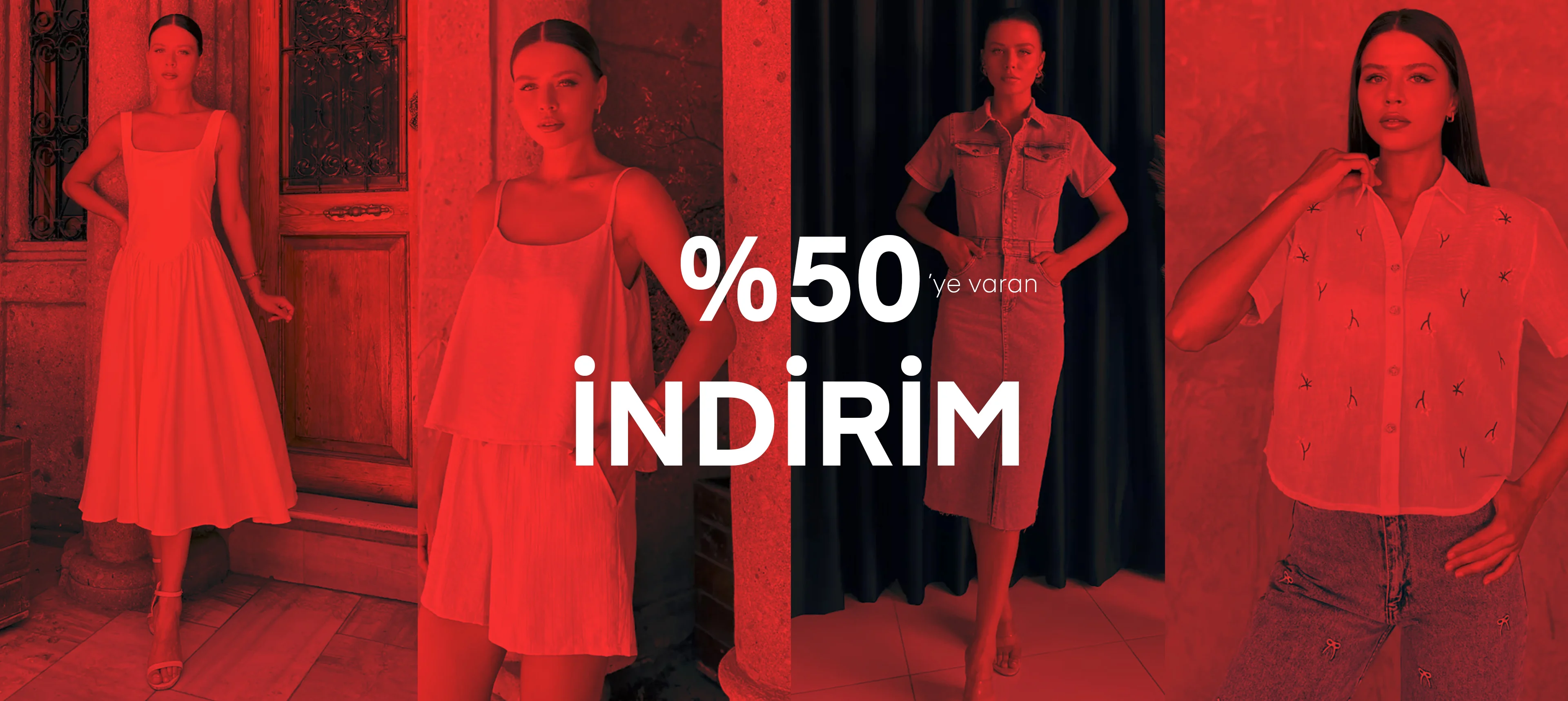 yüzde 50 ye varan indirim
