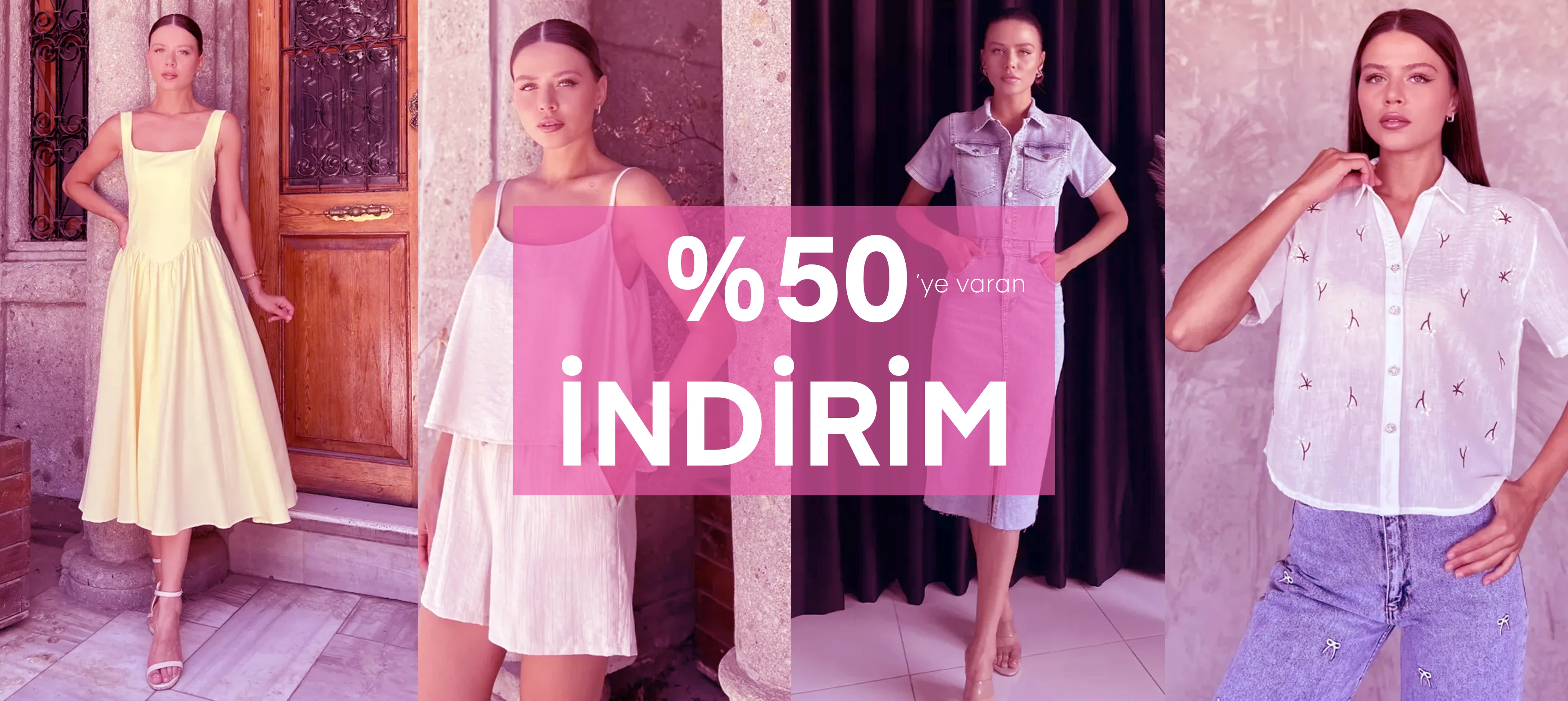 yüzde 50 ye varan indirim