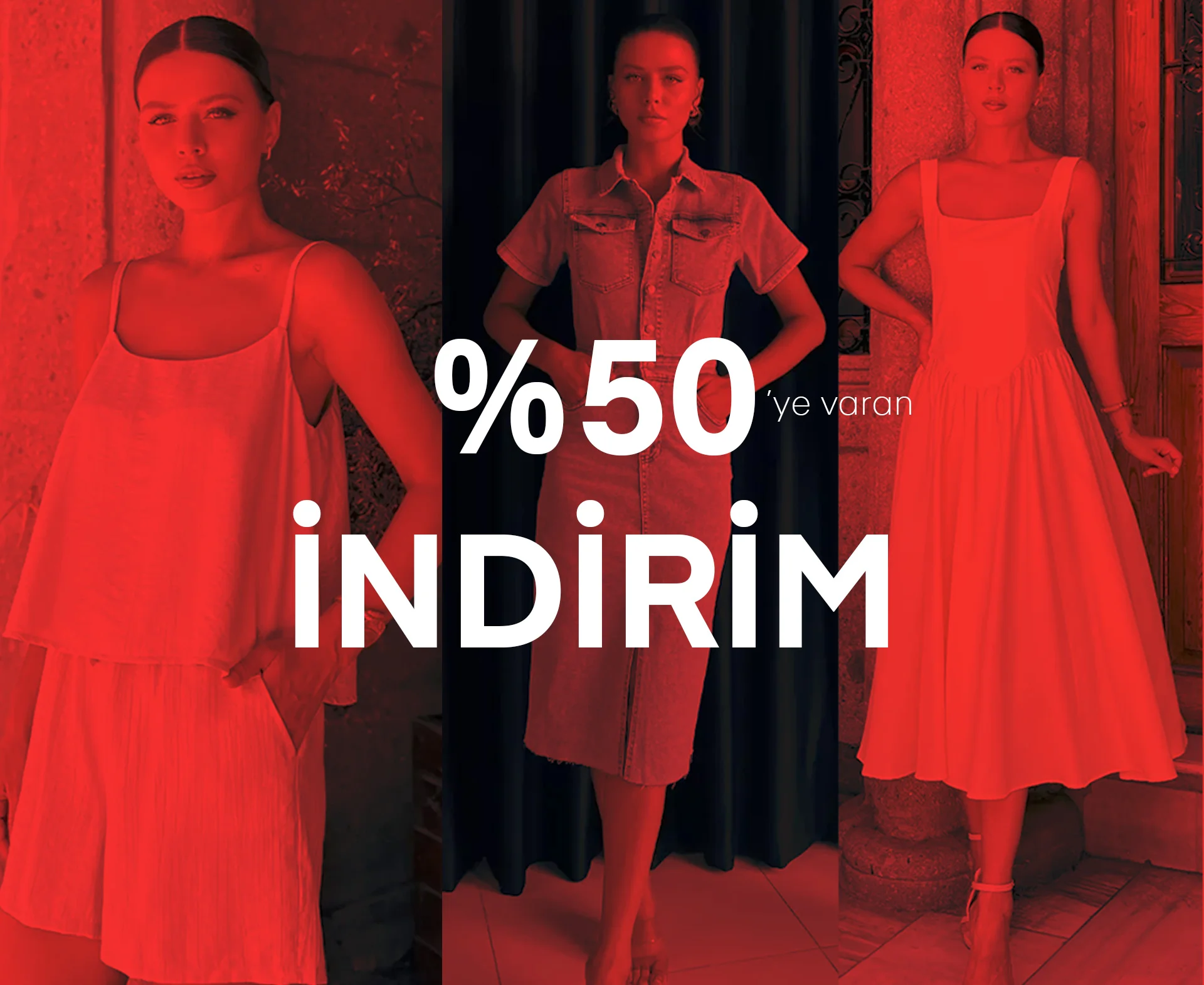 yüzde 50 ye varan indirim