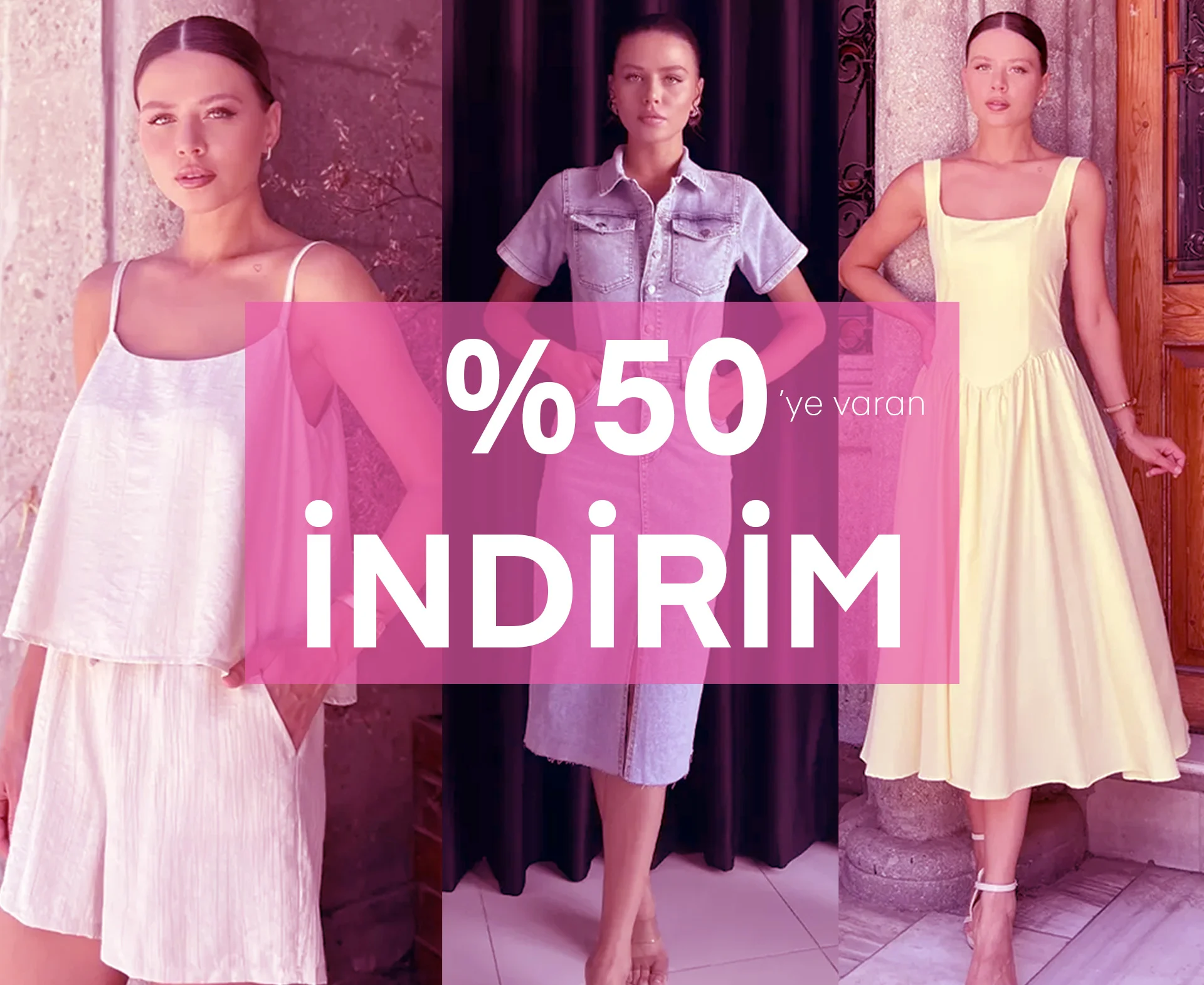 yüzde 50 ye varan indirim