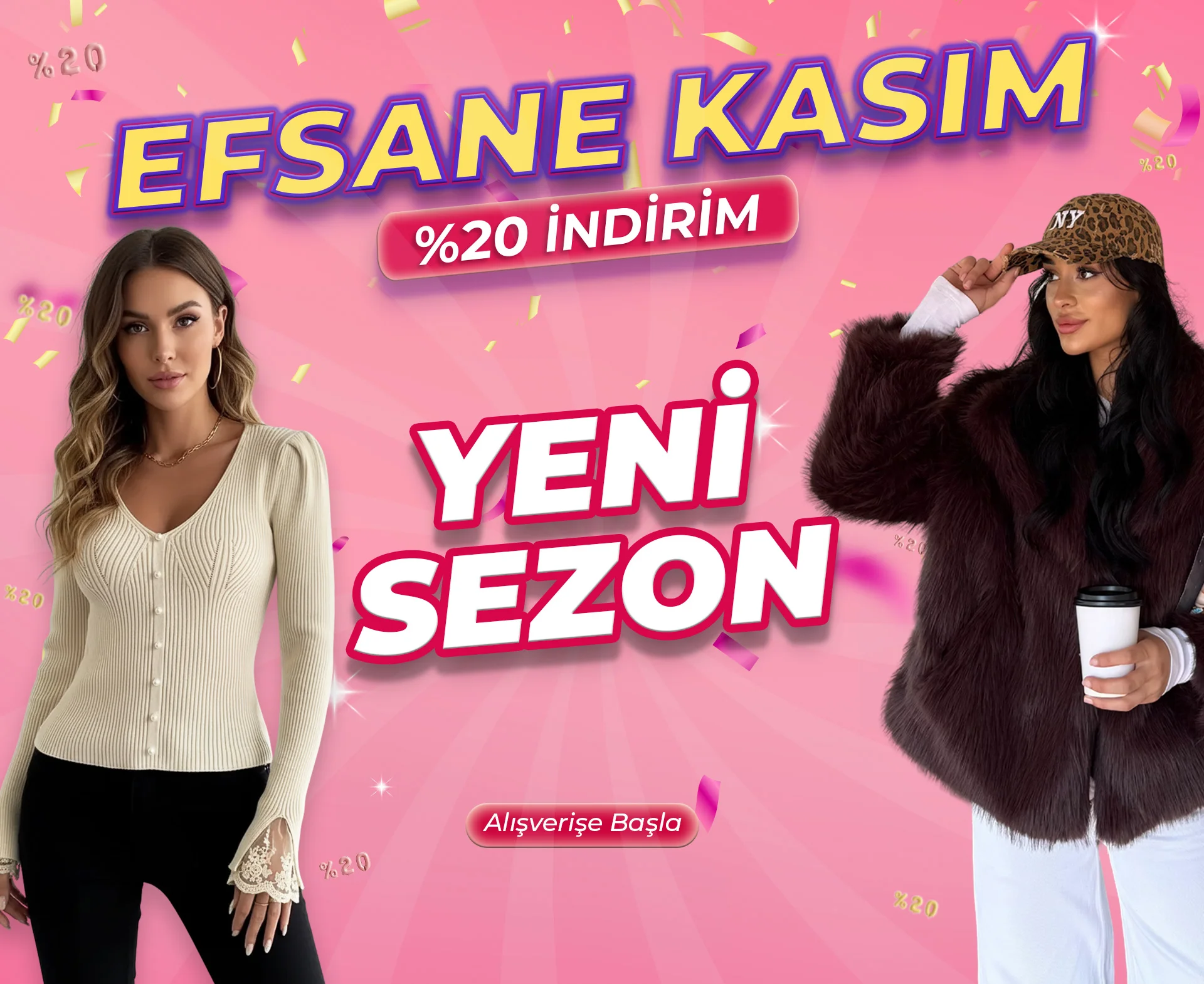 Tüm ürünlerde %20 indirim